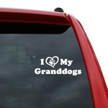I Love My Granddogs Vinyl Decal Sticker | 6&quot; x 2.5&quot; - $4.99