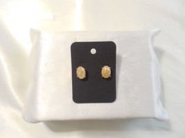 INC International Concepts1/2&quot;Gold-Tone Peach Stone Stud Post Earrings C800 - £8.24 GBP
