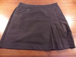 NWOT IZOD BLACK SIDE ZIP SHORT SKIRT SKORT WITH ZIPPER POCKET LADIES 2 S... - $21.63