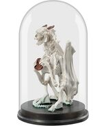 Gothic Skeleton Dragon Figurine, White Resin Collectible Statue by Chuan... - $366.27 MXN