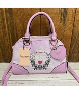 Juicy Couture Heritage Bowlers Velour Satchel Bag - Fondant Pink - $59.00