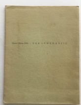 Rainer Maria Rilke Der Lowenkafig 1947 #188/200 Gryffe-Presse Basel Switz - £60.89 GBP