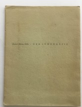 Rainer Maria Rilke Der Lowenkafig 1947 #188/200 Gryffe-Presse Basel Switz - £59.95 GBP