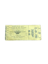 1982 Festival of Arts &amp; Pageant of the Masters Ticket Stub Laguna Beach, CA - £11.79 GBP