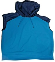 Avia Women&#39;s Short Sleeve Blue Pullover Hoodie Active Wear Size M(8-10) New - £9.18 GBP