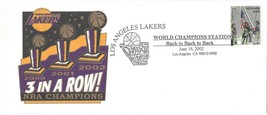 Los Angeles Lakers 2002 NBA Champions 3 in a Row First Day Cover - £7.86 GBP
