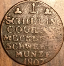 1802 GERMAN STATES 1 SCHILLING - £12.62 GBP