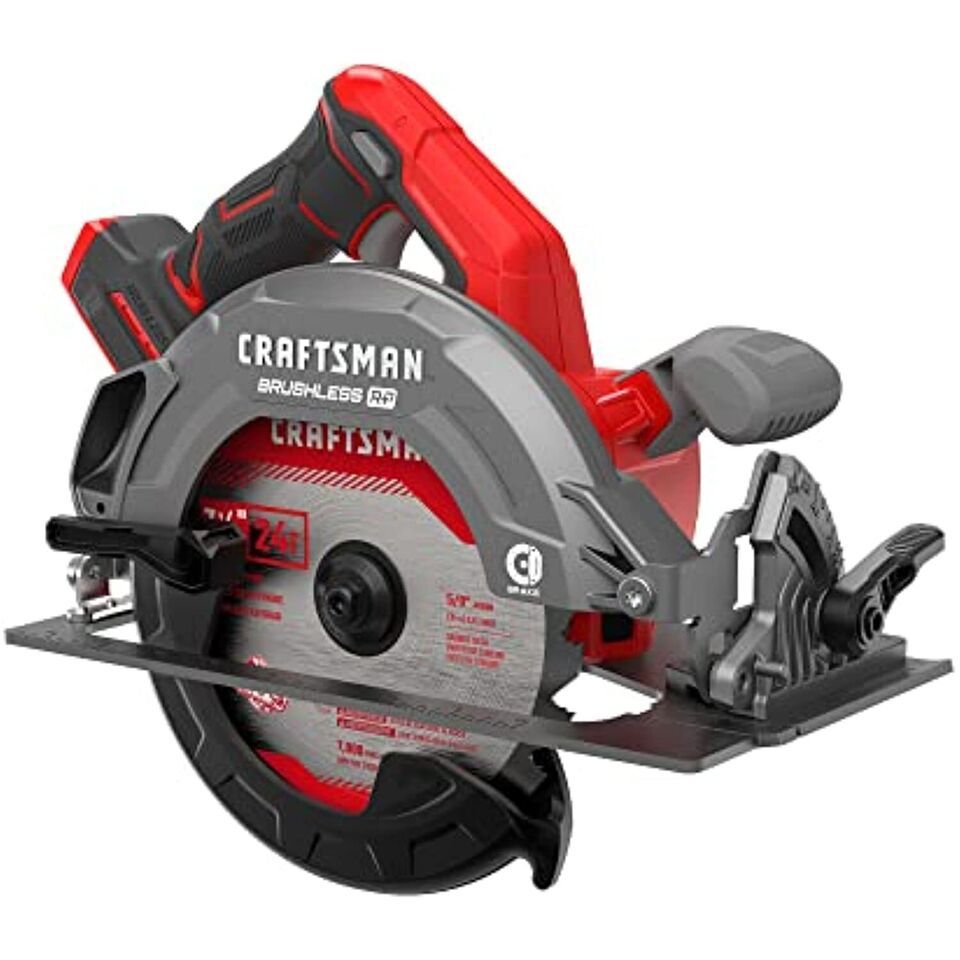 CRAFTSMAN V20 RP+ Cordless Brushless 7-1/4 in. Circular Saw, Tool Only - $153.60