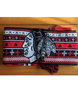 Chicago Blackhawks Double Sided Black &amp; Red CIBC Winter Scarf 22-23 SGA ... - $285.92 MXN