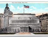 Nuovo Tribunale Casa Costruzione New York Città Ny Nyc Unp Wb Cartolina Q23 - $3.37