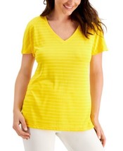 allbrand365 designer Womens Activewear Shadow-Stripe T-Shirt,XX-Large - £16.05 GBP
