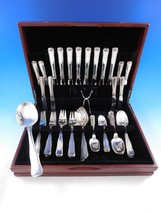 Old Danish by Georg Jensen Sterling Silver Flatware Set For 8 Service 52 Pieces - £6,188.31 GBP