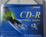 Pengo CD R 10 Pack with Protective Sleeves 700MB 80min 52x 65210 - $11.99