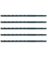 Five (5) 3/16&quot; X 5-1/2&quot; Carbide Tip Masonry Drill Bits For Concrete, Bri... - $31.99