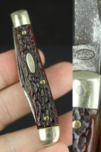rare pocket knife vintage &quot;EDGE&quot; Solingen Germany old BONE pocket knife ... - £39.17 GBP