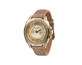 Coach 14501363 Boyfriend Trendy Shiny Gold Ladies Watch - £313.73 GBP