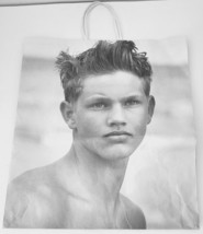 Lot of 3 Vintage Abercrombie Fitch Young Shopping Bags Tote Black White Photos - £7.57 GBP