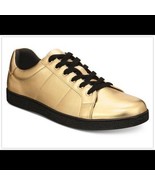 I.N.C. Men&#39;s Orion Metallic Low-Top Sneakers Gold   - £32.57 GBP