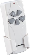 Westinghouse Lighting 7787000 Ceiling Fan and Light Remote Control, White - $41.99