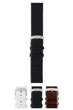 Morellato Large Genuine Leather Watch Strap - White - 16mm - Chrome-plated Stain - £22.71 GBP