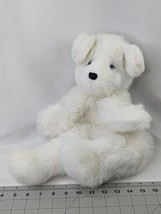 White Dog Plush Hand Puppet Full Body 15 Inch Stuffed Animal Toy - $25.95