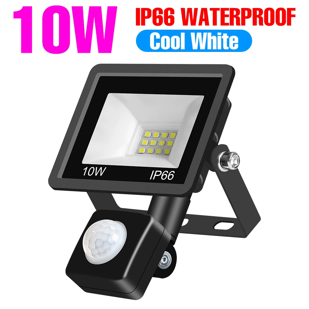 PIR Motion Sensor Led Flood Light 220V Reflector Waterproof Street Lamp Garden S - £146.70 GBP