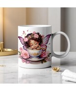 Sleeping Fairy Princess Mug – Purple Teacup Mug Gift, 11oz/15oz Ceramic - $15.83+
