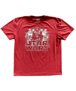 Star Wars Dartb Vader Storm Troopers Red Large tshirt - $7.87