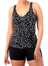 Kim Gravel x Swimsuits For All V-Neck Shirred Top &amp; Short- DotTastic, Re... - £19.88 GBP