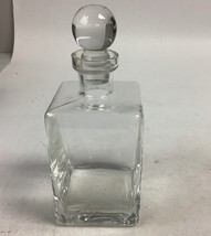 Vintage Glass Decanter With Stopper - 9.5”H - $14.84