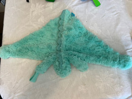 Manhattan Toy Security Blanket Plush Dinosaur Teal Aqua Stegosaurus Soft Lovey - $13.81