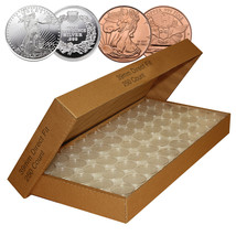 250 Direct Fit Airtight 39mm Coin Capsules for 1oz SILVER ROUND or COPPE... - £51.83 GBP