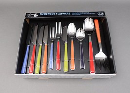 Fiesta Merengue With Steaks Flatware 53 Piece Service For 8 Homer Laughl... - $134.99