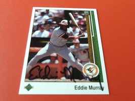 1989  U.D.  EDDIE  MURRY #275  ORIOLES   HAND SIGNED  AUTO   NM / MT  OR... - £35.25 GBP