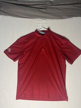 Chick Fil A Polo Men’s Size Medium Red Oobe Short Sleeve Employee Work U... - $27.88 CAD