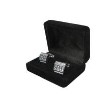 Men J.Valintin Cufflinks by Vitorofolo for French Cuff Shirt V39-64 Silver image 3