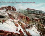Vtg Postcard 1915 North From Summit of Pike&#39;s Peak - Colorado Springs CO - $16.02