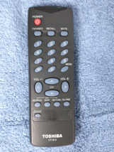 Toshiba CT-814 Remote Control - Genuine OEM - Tested - Works! Fast Ship! - $11.05