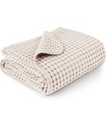 NEW Waffle Baby Blanket Nursery Swaddle Soft Lightweight Toddler Kids Th... - £9.18 GBP