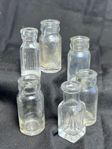 Vtg Drug Store Pharmaceutical  Sample Trial Size Clear Glass Bottle Lot ... - $29.95