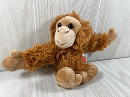 Wild Republic small plush monkey slap bracelet brown stuffed orangutan - £5.44 GBP