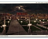 Civic Center Night View Denver Colorado CO UNP WB Postcard R11 - £3.24 GBP