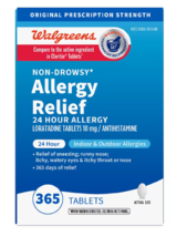 Walgreens 24 Hour Allergy Relief Loratadine 365 Tablets Exp 01/2026 - £20.77 GBP