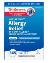 Walgreens 24 Hour Allergy Relief Loratadine 365 Tablets Exp 01/2026 - £20.43 GBP