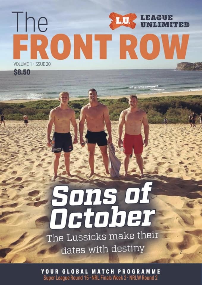 The Front Row NRL/Super League combined program 2020 - $3.60