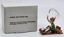 Vtg Disney Peter Pan Grolier Christmas OrnamentPeter Pan Sled  Ornament ... - $311.95 MXN