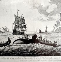 Whaling Lancing After Harpooning 1926 Nautical Antique Print Whale Hunti... - $458.41 MXN