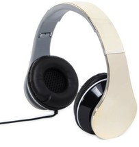 Gold Folding metallic headphones Fathead (fb) O23 - £55.40 GBP