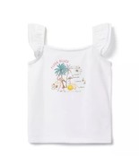 JANIE and JACK Aloha Hawaii Beach Tee Tank Top Shirt Girls White Size 4 ... - $33.18 CAD