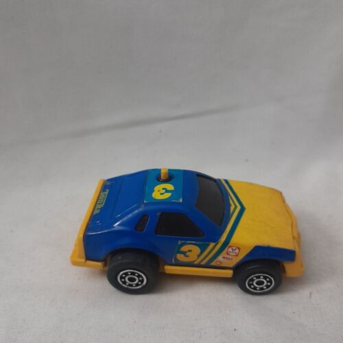Vintage Tonka Clutch Poppers Blue And Yellow Race Car #3 - $15.39